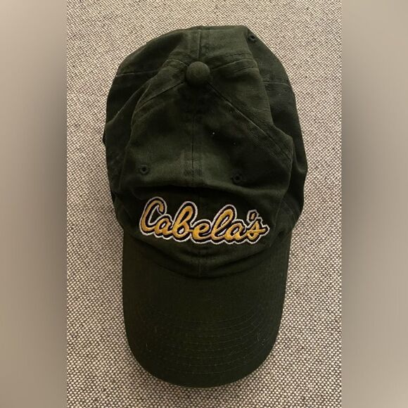 Cabela’s Hunter Green Baseball Hat With Yellow Writing OS - Picture 1 of 6